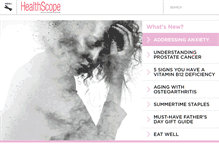 Tablet Screenshot of healthscopemag.com